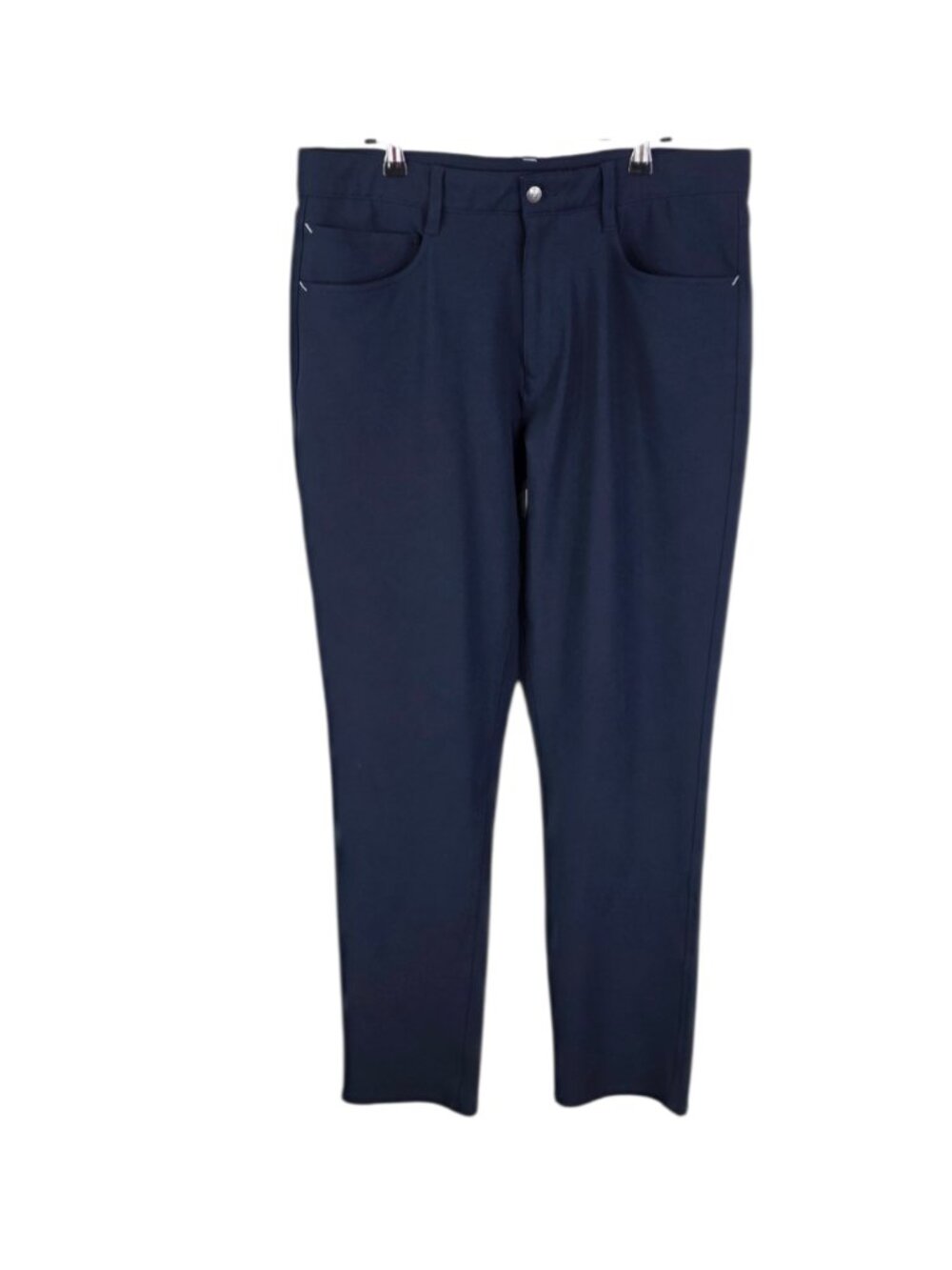 FootJoy Men's Athletic Fit Performance Pants, Golf Stretch Chino, Blue, Size 34